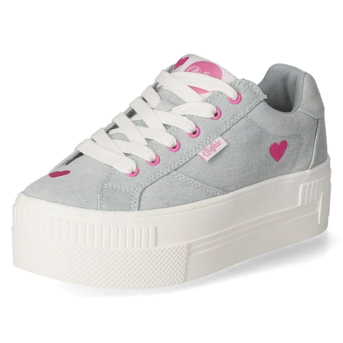 BuffaloLow Sneaker PAIRED HEART - blue/pink