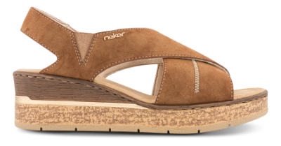 Rieker Plateau Sandal Brun 63782-24