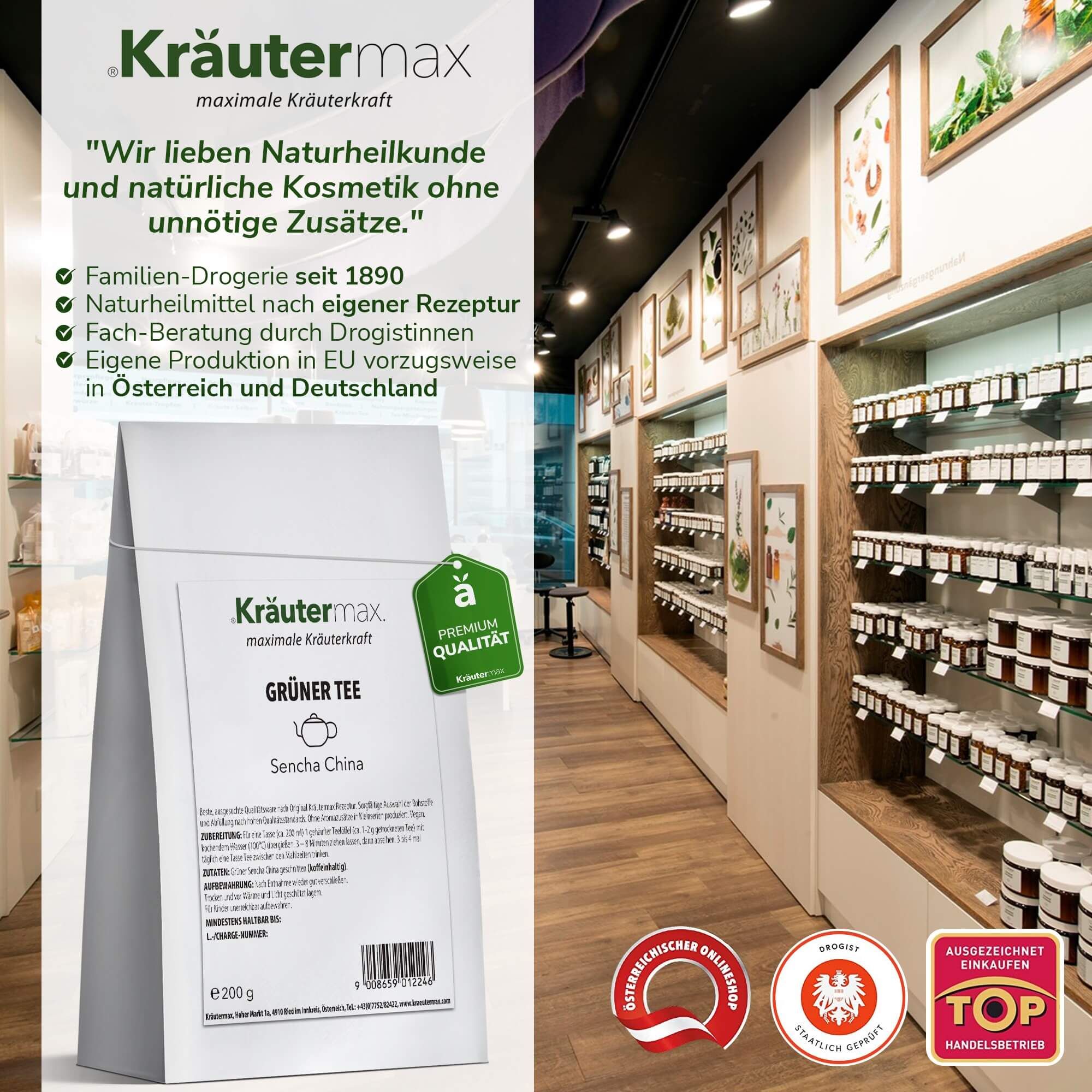 Kräutermax Grüner Sencha Tee