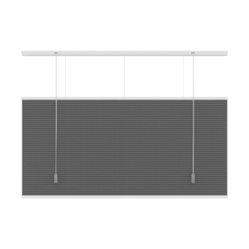 KARWEI dubbel plisségordijn verduisterend antraciet (kleurnr. 6013) 120x220 cm (bxh)