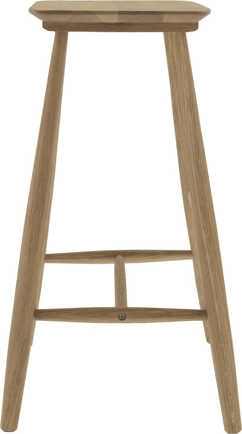 Villa Collection Høj skammel 46,5x28x64 cm Naturolieret Eg Naturolieret