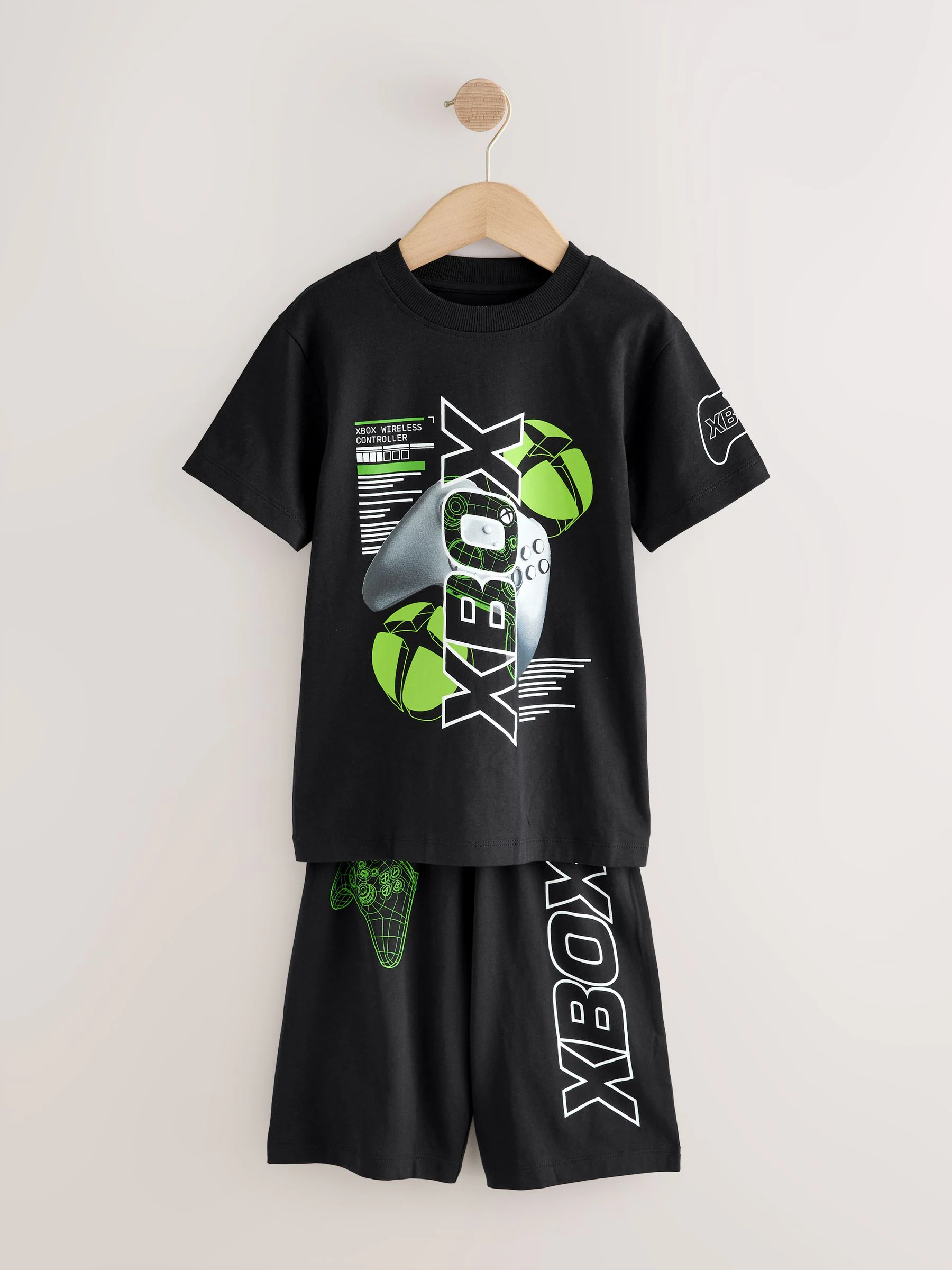 Black/Grey Xbox - License Short Pyjamas 2 Pack (5-16yrs)