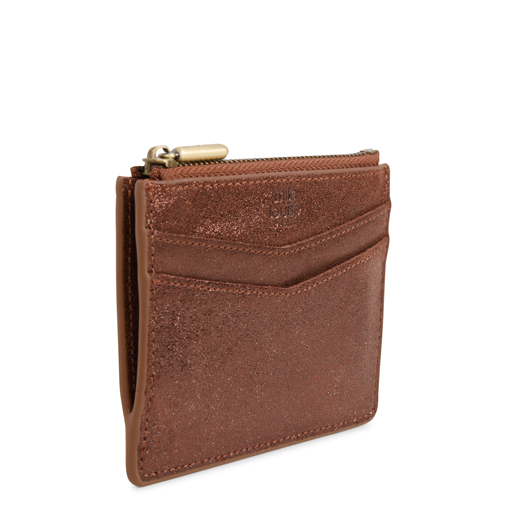 ROLAE - Porte-cartes en cuir | Marron