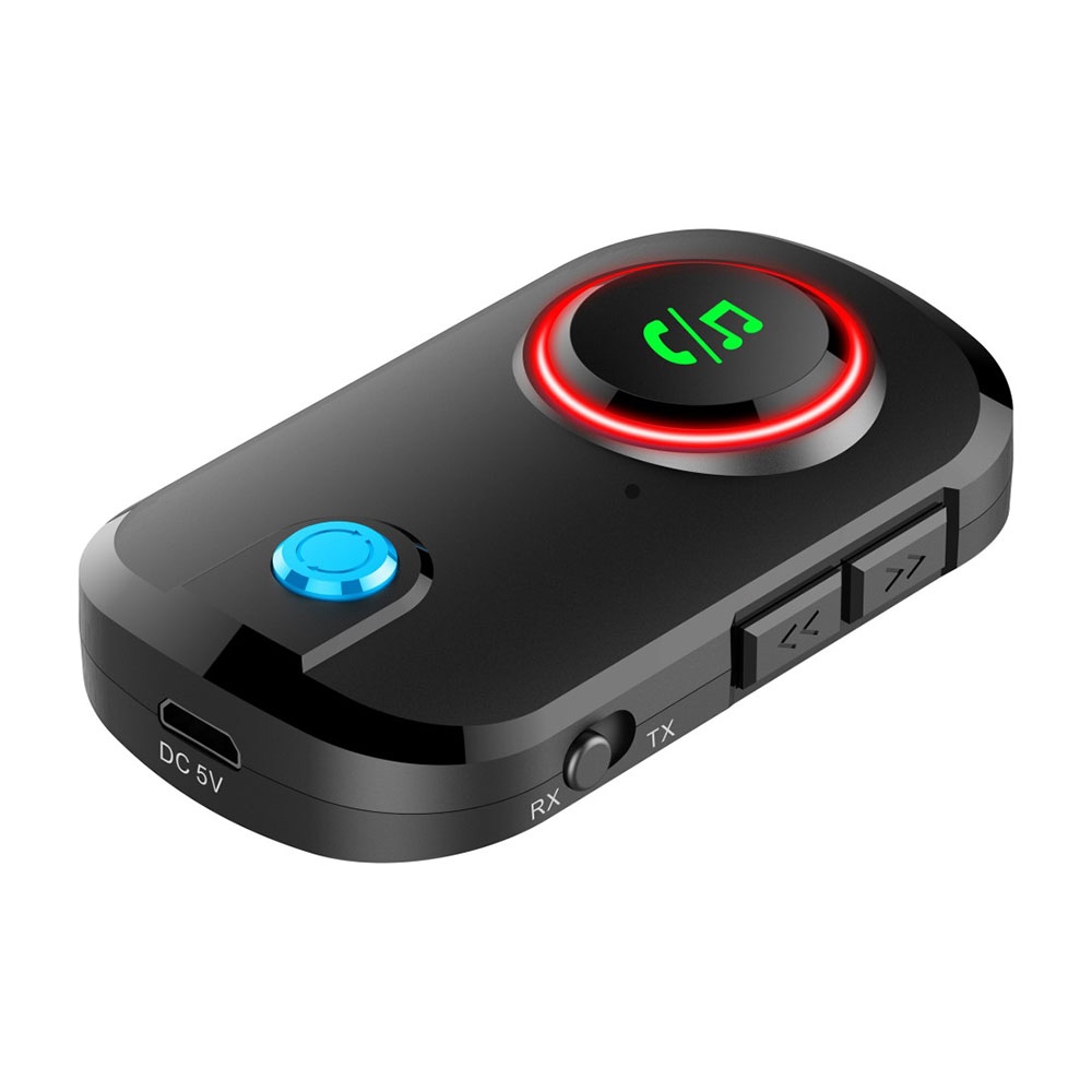 2in1 Bluetooth 5.0 Audio Transmitter / Receiver 3.5mm Klinkeadapter - Schwarz