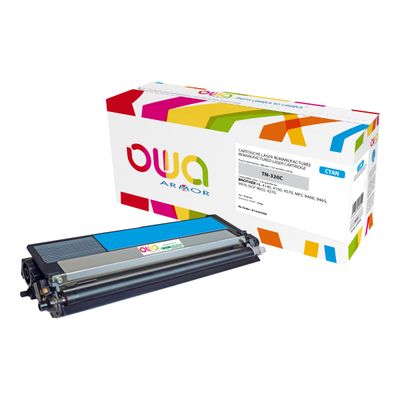 Cartouche laser compatible Brother TN320 - cyan - Owa K15455OW