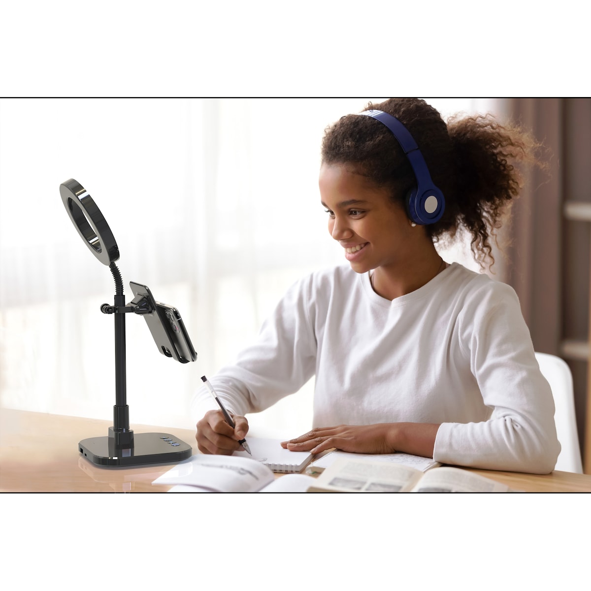 Digip Success smarttelefonstativ og LED-ringlys