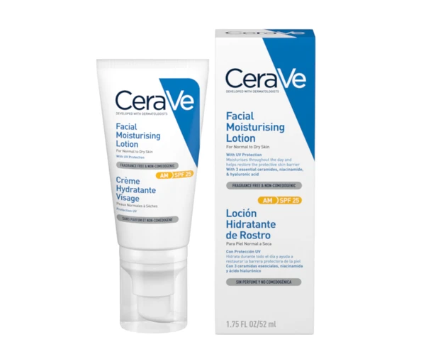CERAVE Facial Moisturising Lotion SPF 25 Feuchtigkeitsspendende Gesichtscreme mit UV-Schutz
