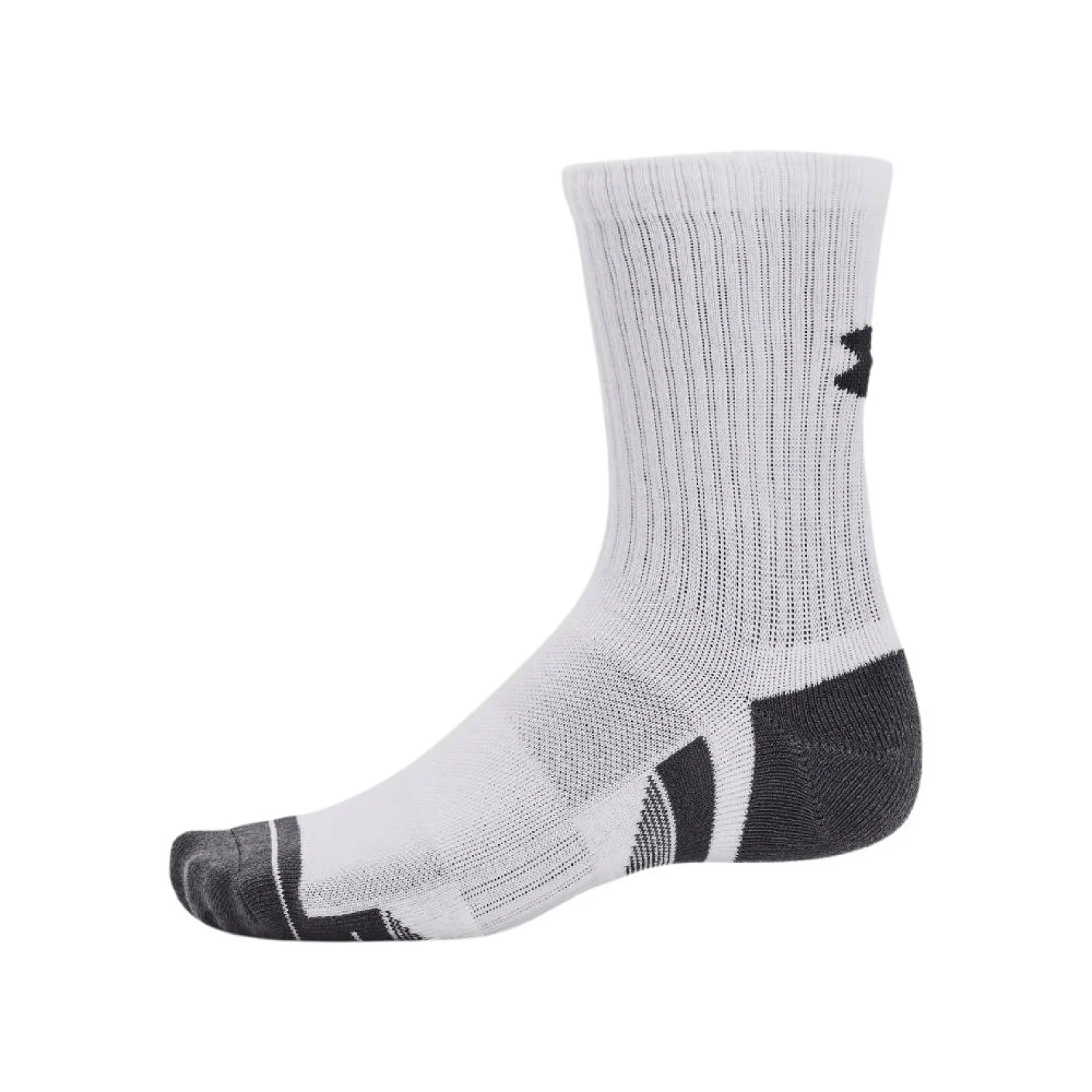 Under Armour Performance Sportsokken 3-Pack Wit Grijs