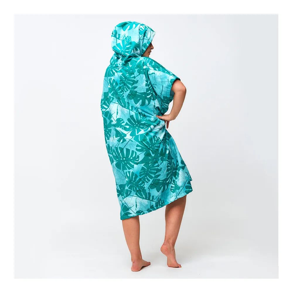 After Essentials BIG LEAVES - Poncho green