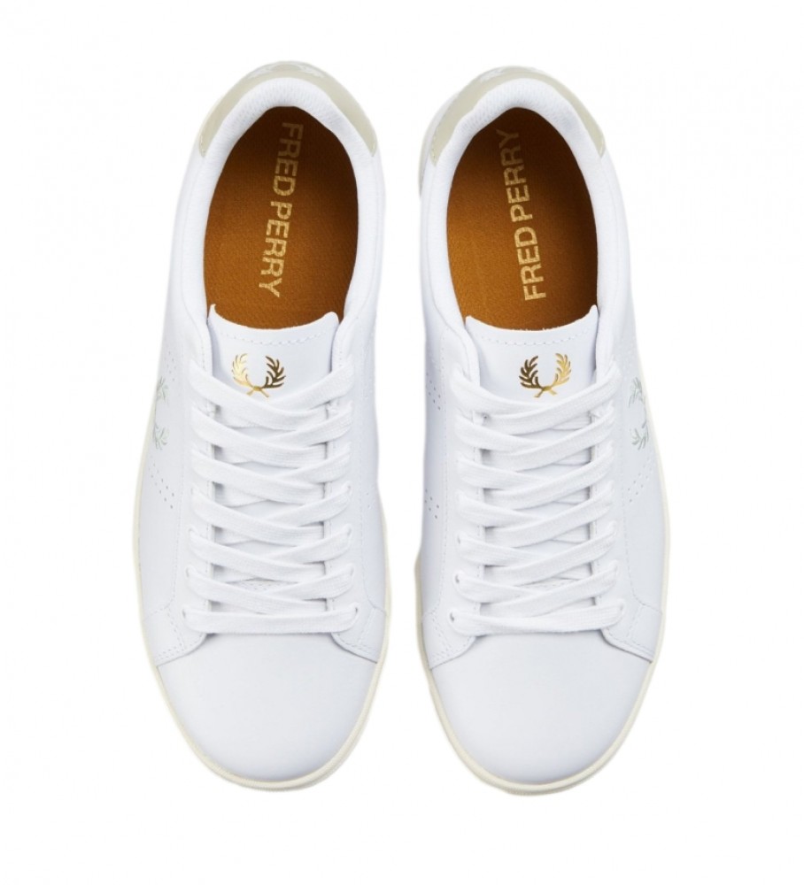 Tênis de couro Fred Perry B721 branco