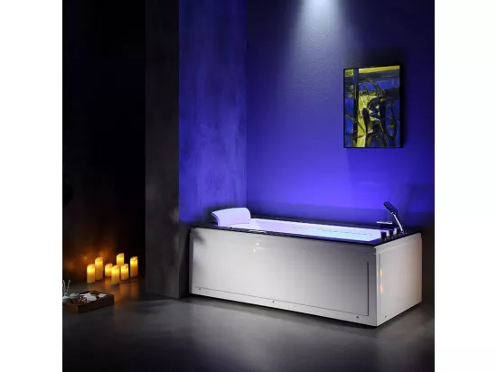 Baignoire Balnéo LORD SOLO MAX Black DROITE - 1 Place ARCHIPEL® 180X90