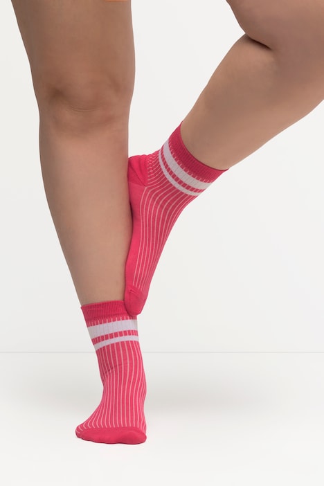 Kurzschaft-Socken, 3er-Pack, Streifen