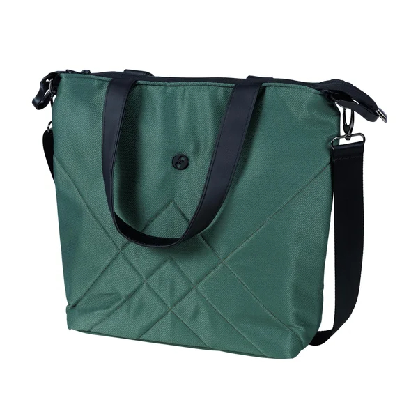 Carrinho de bebê Nordbaby Active Lux verde-floresta com estrutura cromada