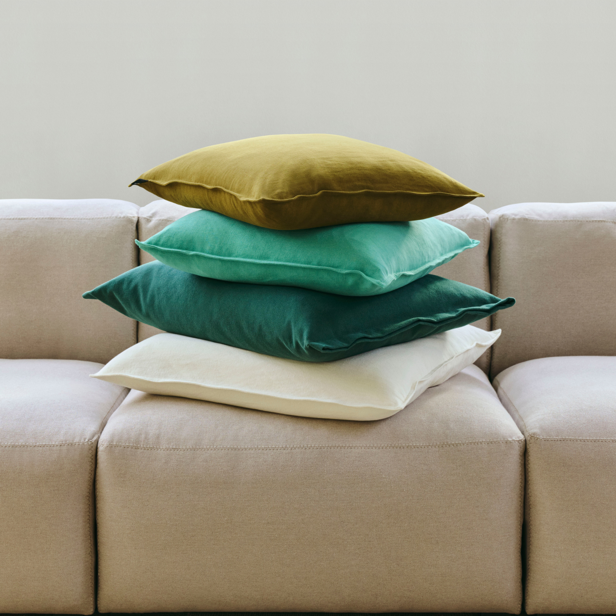 Sierkussen Linnen 50x50 cm emerald green