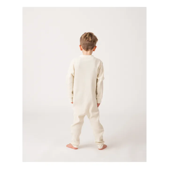 Matona Combinaison Coton Bio Gaufré | Ecru