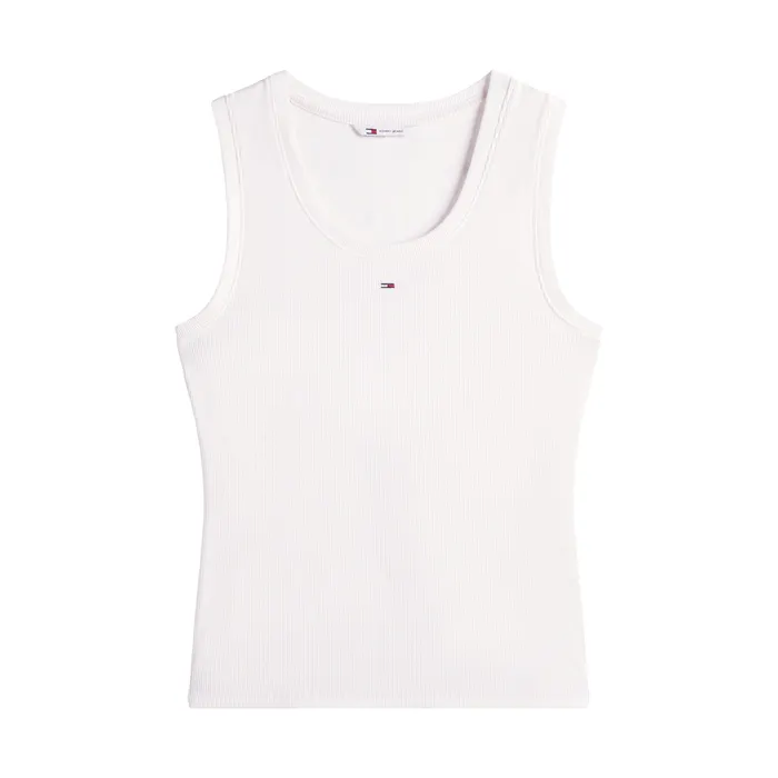 Tommy Hilfiger Essential Ribbed Flag Embroidery Slim Tanktop Dames