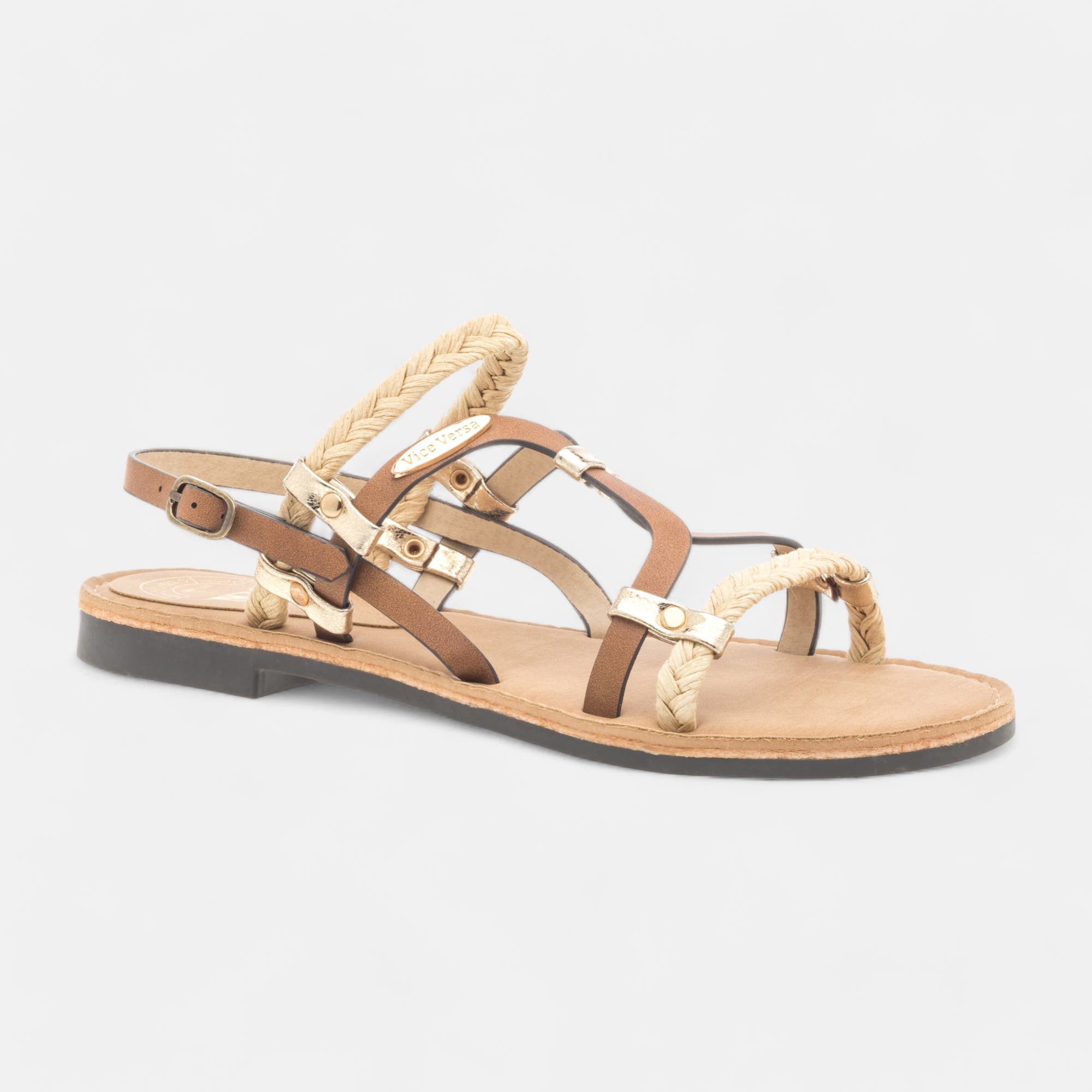 Nu-pieds Femme camel