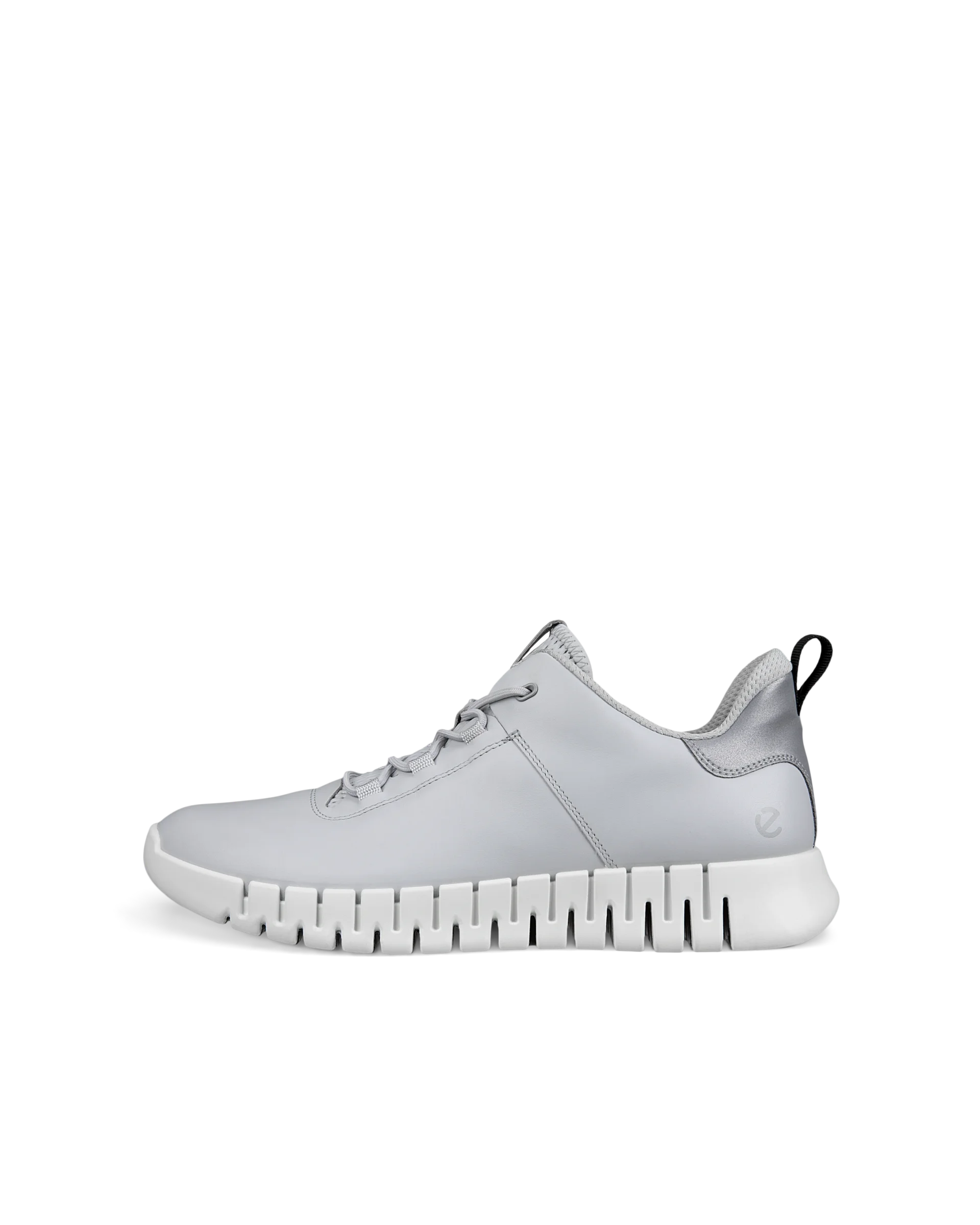 ECCO GRUUV M Herren Ledersneaker Grau