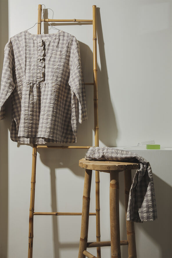Juna Bæk&Bølge Irene shirt grå/birk Grå