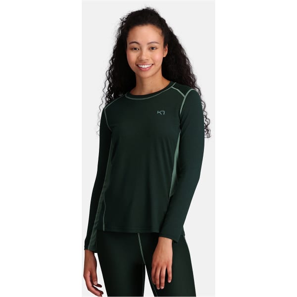 T-shirt running KARI TRAA SVAL LS PINE