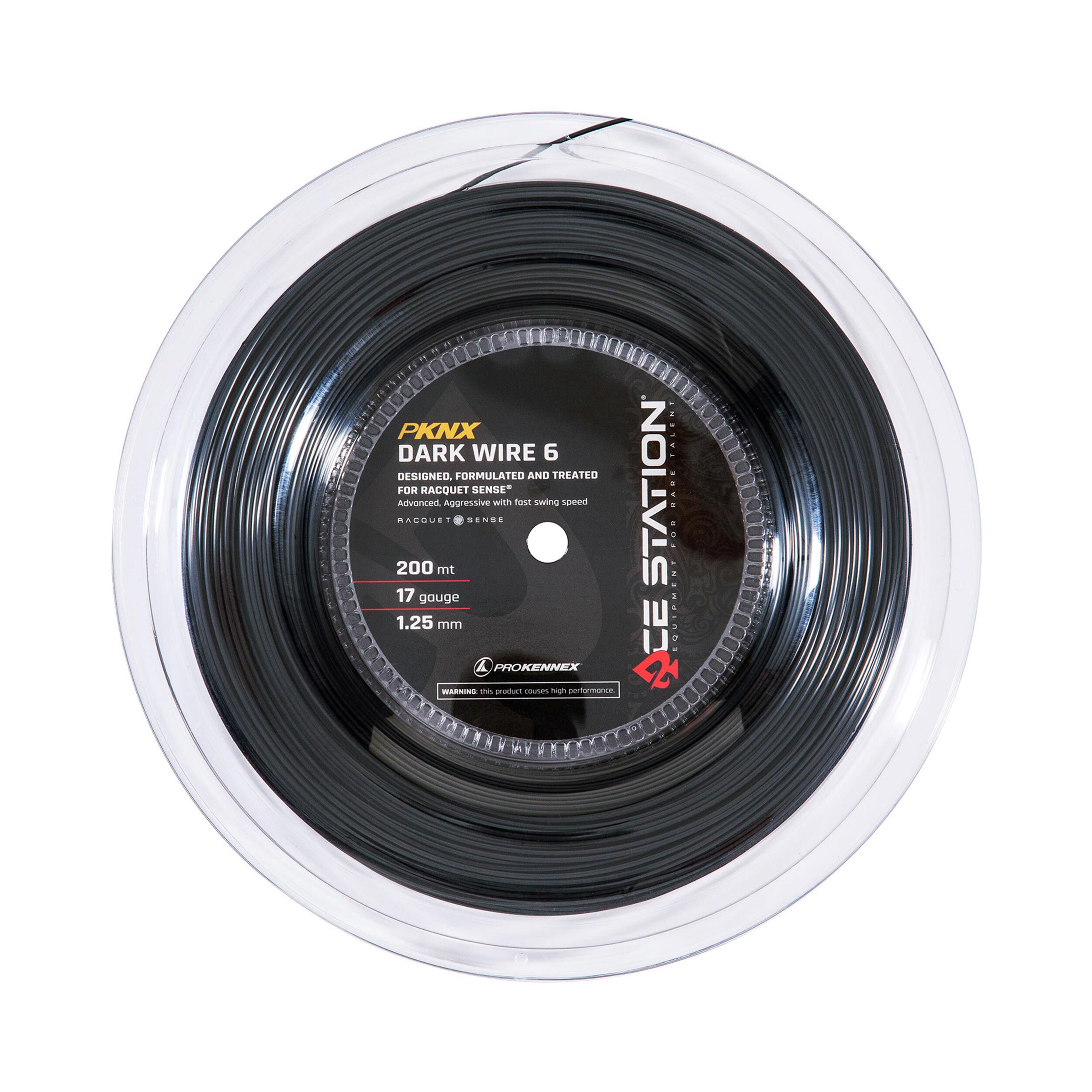 PROKENNEX Dark Wire 6 Bobine Cordage 200m - Noir