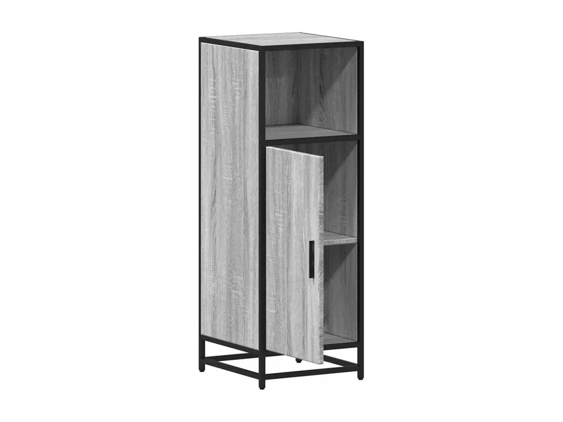 Armoire de salle de bain sonoma gris 35x37,5x100 cm