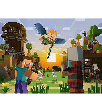 Ravensburger Puzzlespiel - 150 Teile - Minecraft Architektur und