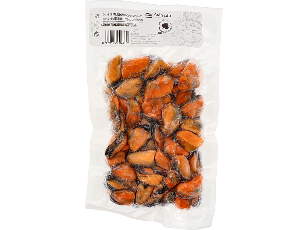 MIOLO DE MEXILHÃO GRANDE CONGELADO 450G
