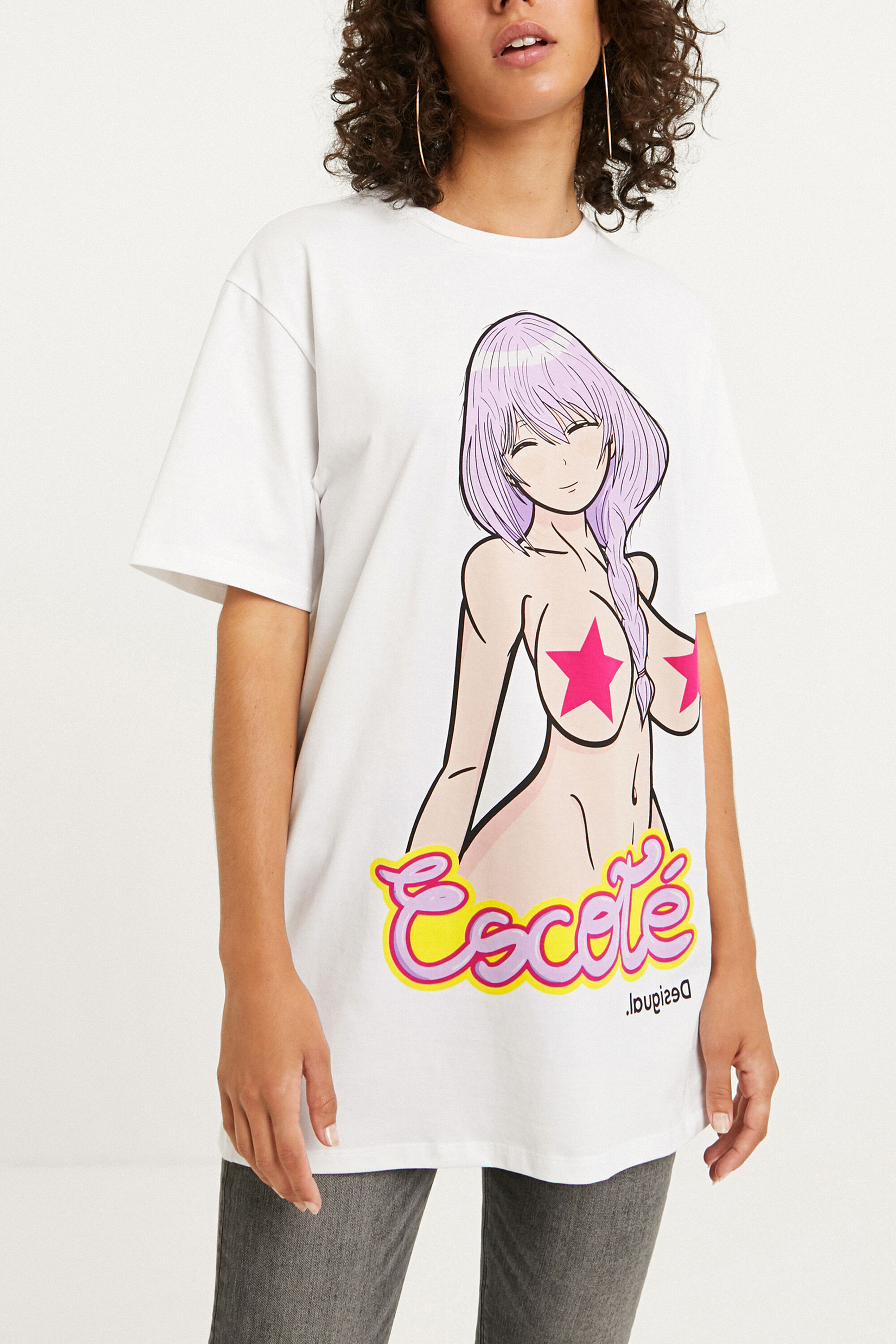 T-shirt oversize 100% coton