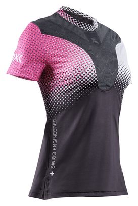 Maillot manches courtes X-Bionic Corefusion Run Rose/Blanc Femme