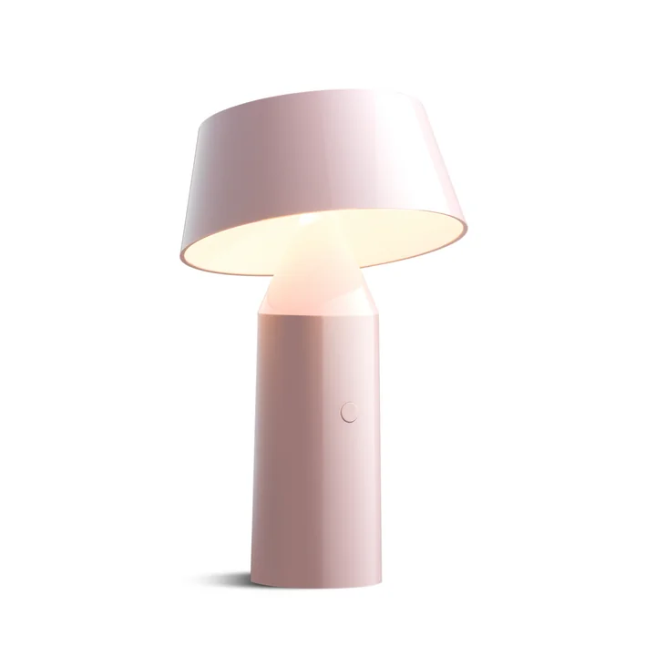 marset - Bicoca Akku LED Tischleuchte, H 22,5 x Ø 14 cm, pale pink