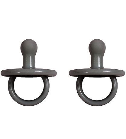 Filibabba Schnuller - 2-Pak - Stone Grey mt. - Steingrau