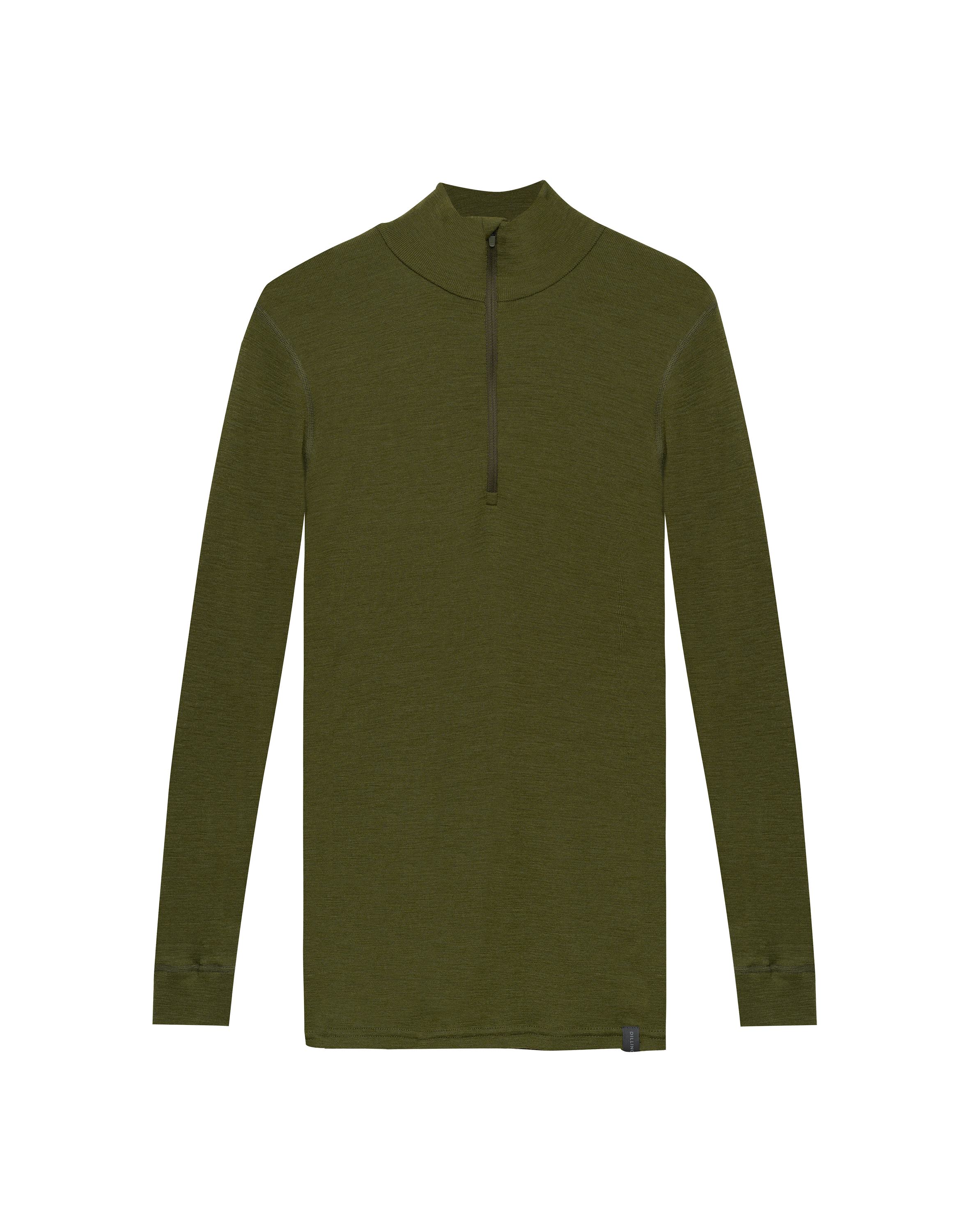 Shirt met ritssluiting van merinowol voor dames