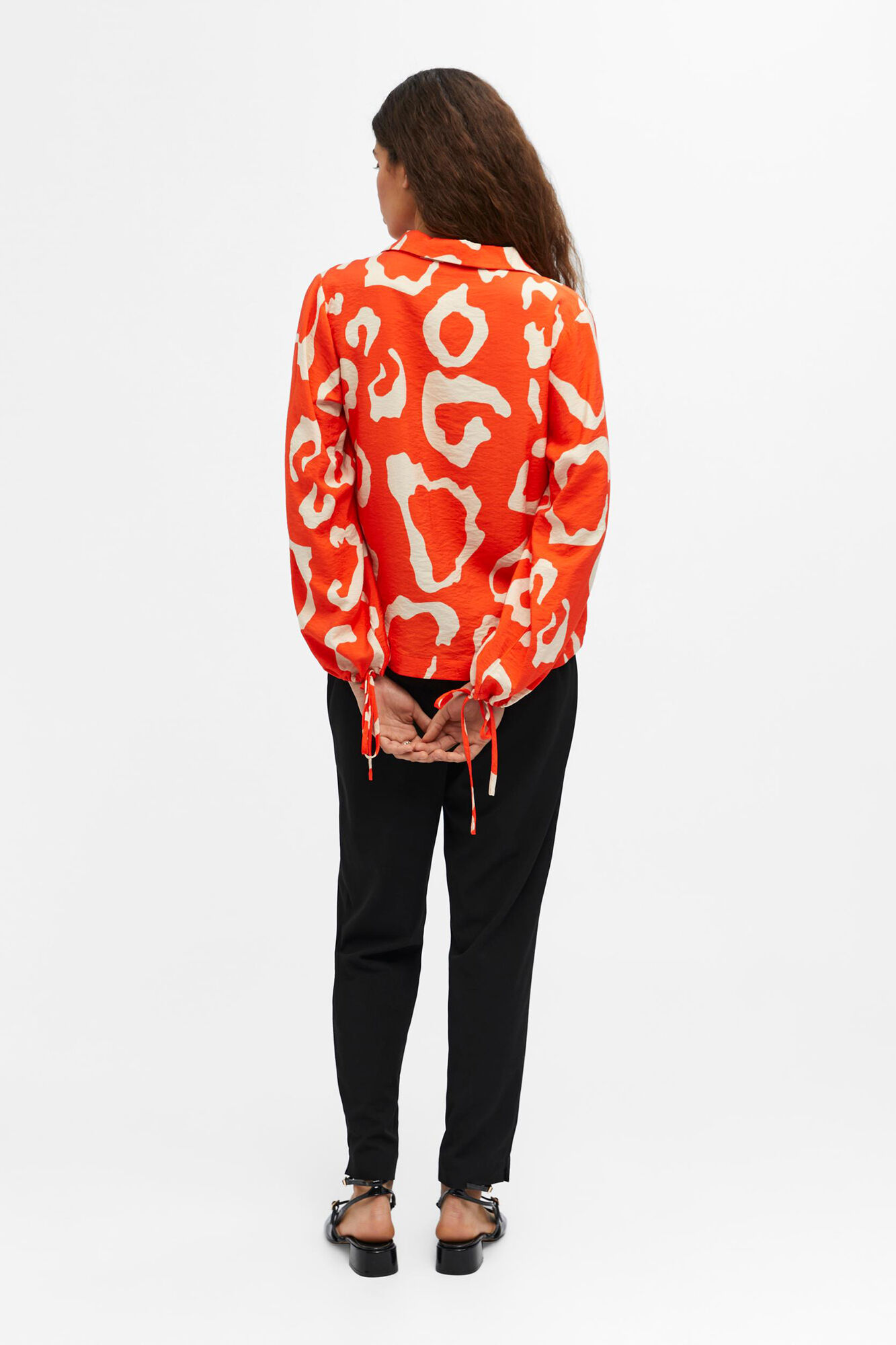 Blusa com cordão - Laranja