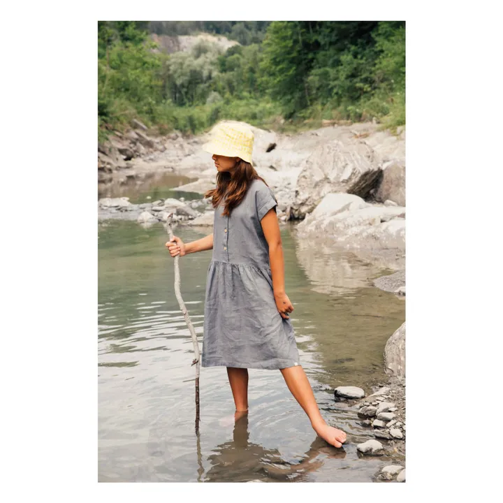 Matona Robe Lin | Bleu gris