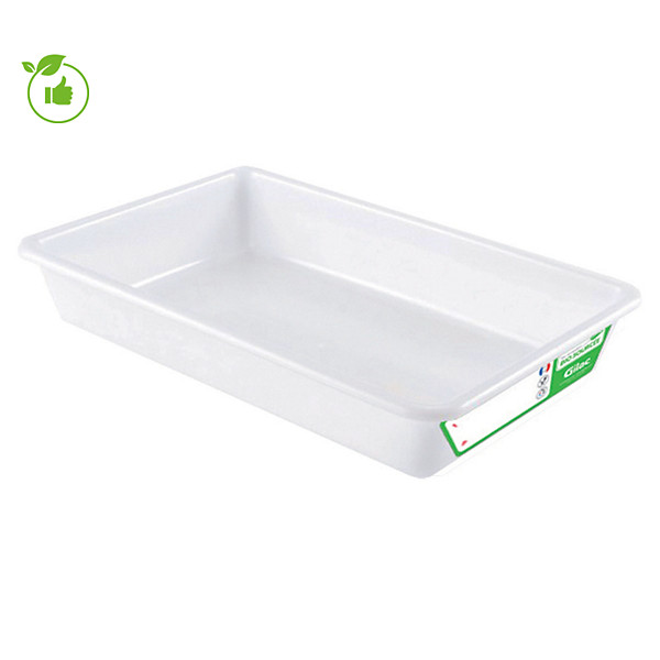 Bac plat rectangulaire 8 L biosourcé Gilac