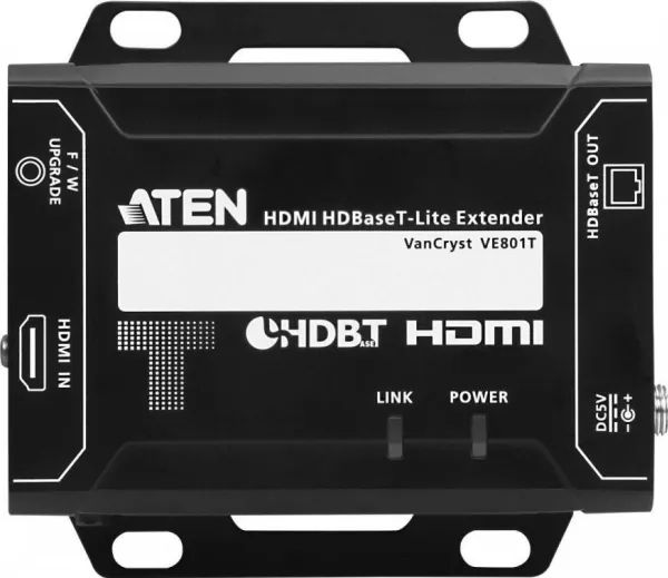 ATEN VanCryst VE801 HDMI HDBaseT-Lite Extender, Transmitter - Video/audio ekspander - sender - HDMI, HDBaseT - op til 70 m