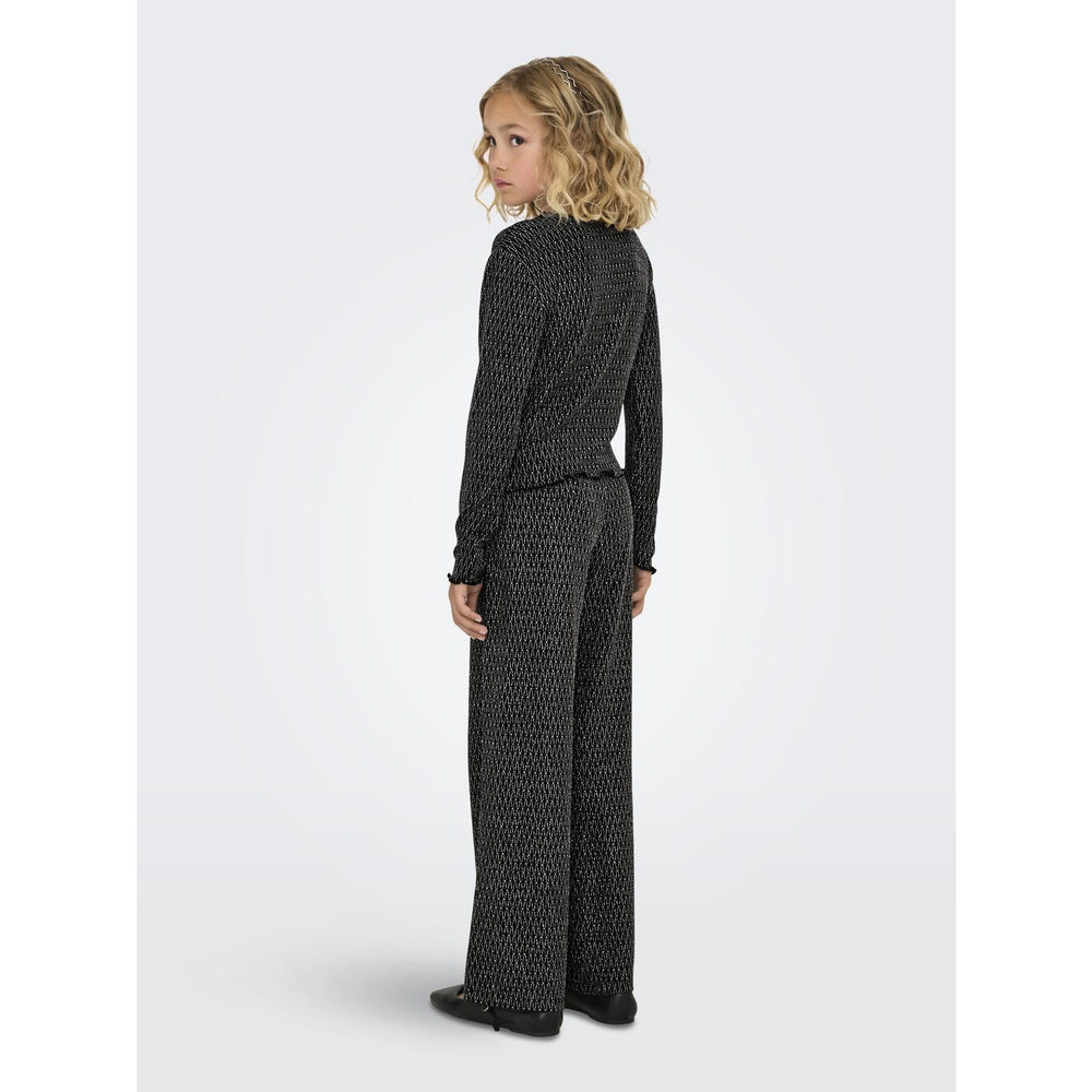 Køb kids ONLY Black Lurex Silver/Harlekin Kogqueen Glitter Bukser Bf Jrs