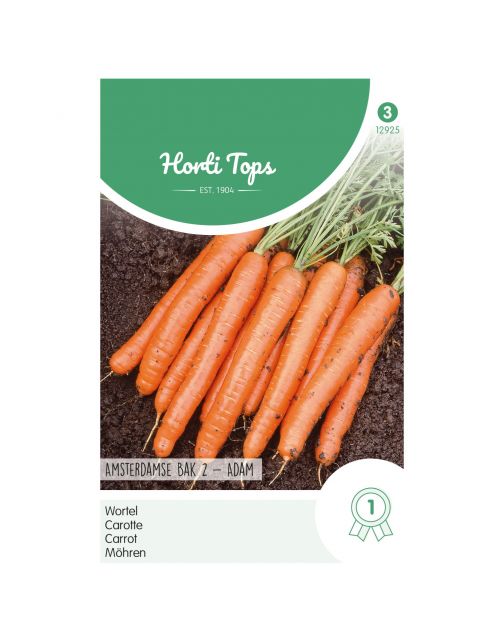 Hortitops Wortelen Amsterdamse Bak 2 - Adam - Groentezaden - 5 g