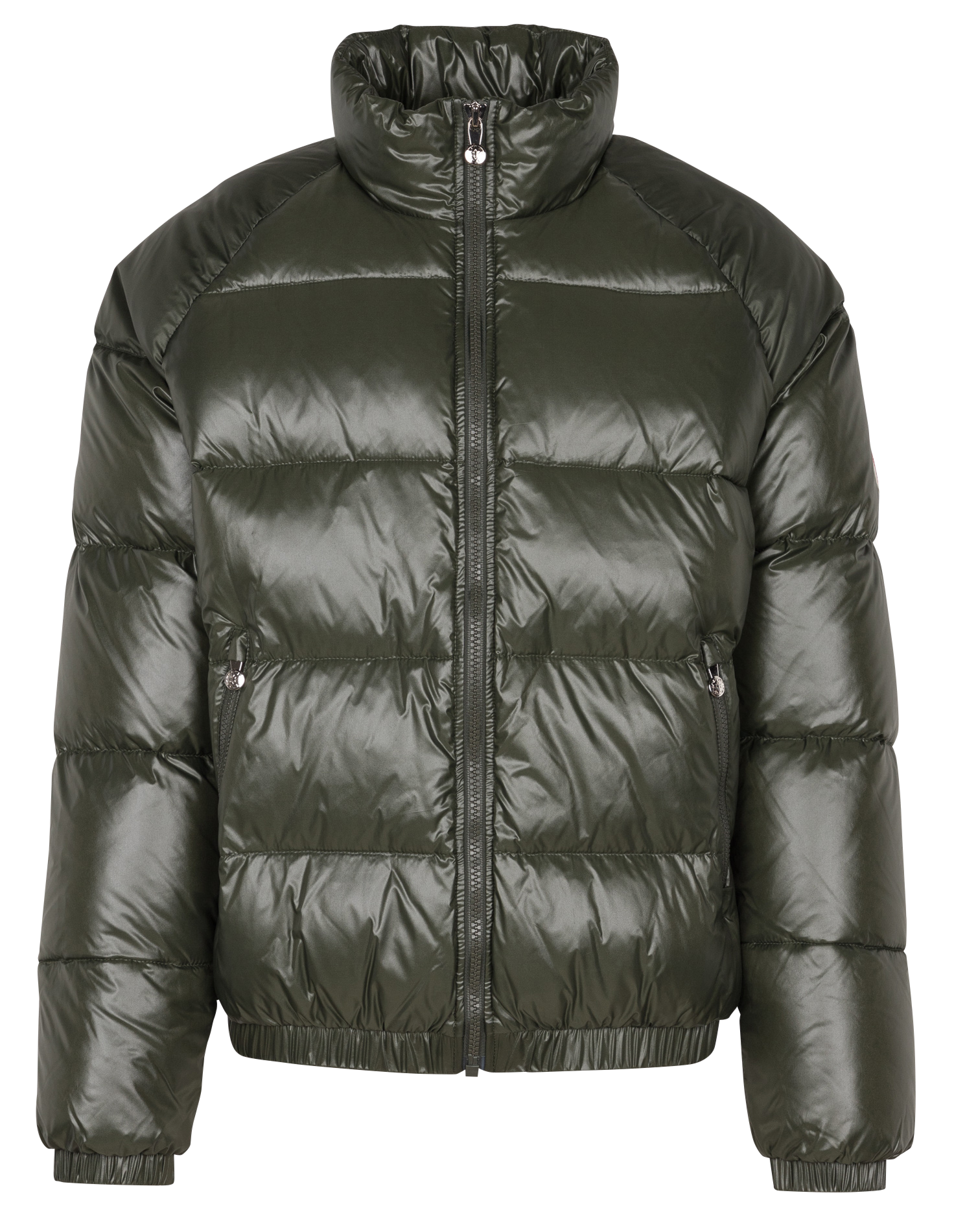 VINTAGE MYTHIC - Doudoune droite col montant en fibres recyclées | Vert