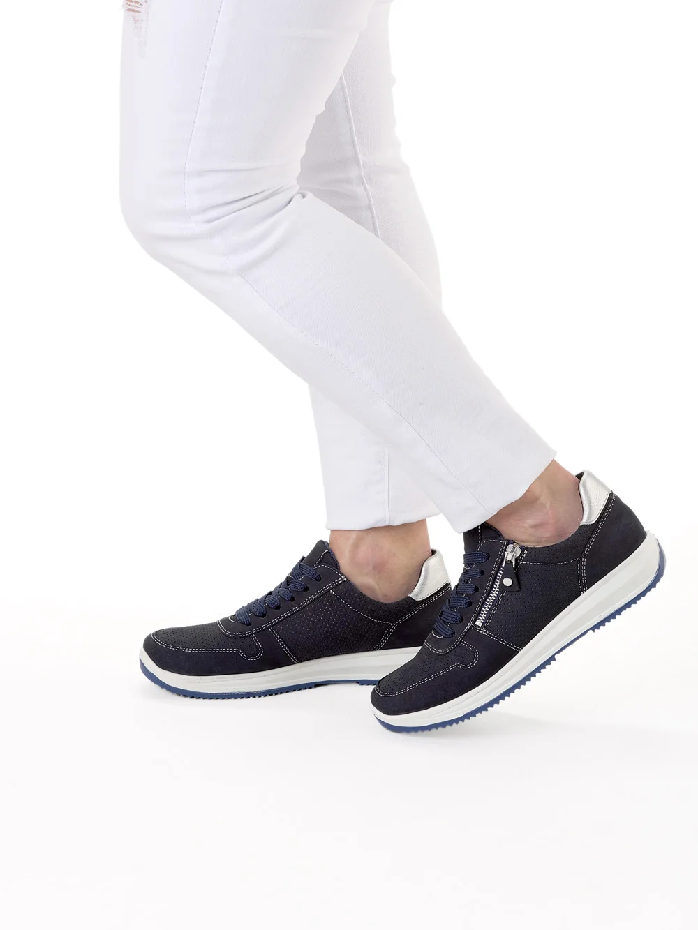 Sneaker Osaka blau silber