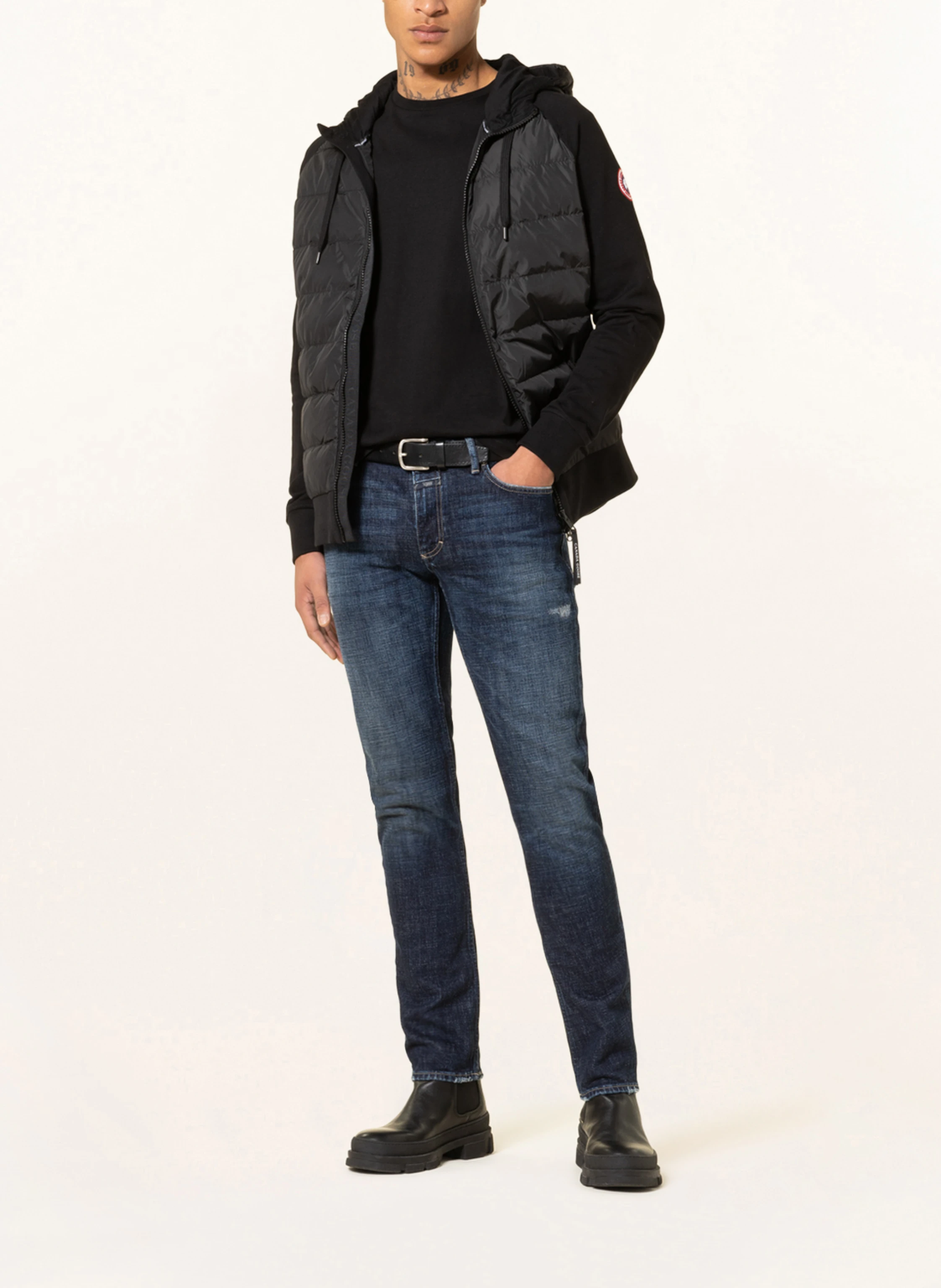 CANADA GOOSE Sweatjacke HYBRIDGE HURON im Materialmix