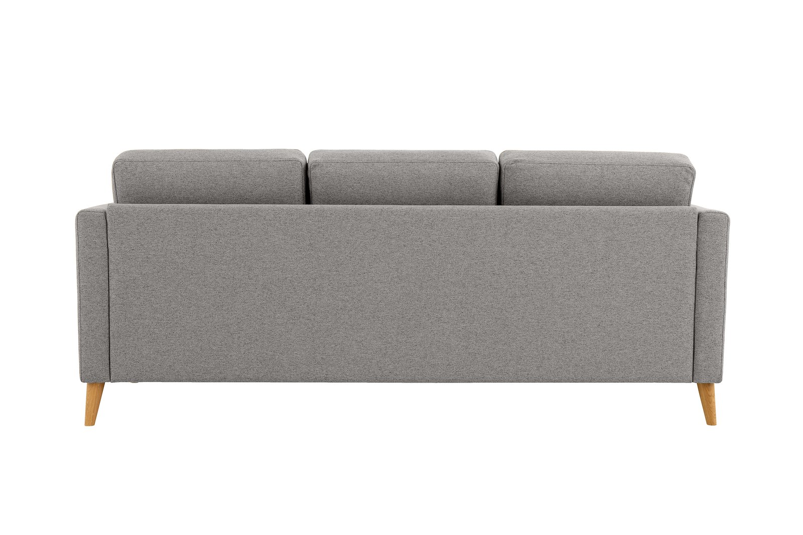 Eden 3-seter sofa Tekstil Neve 3 Grey med ben i eik natur (15137).