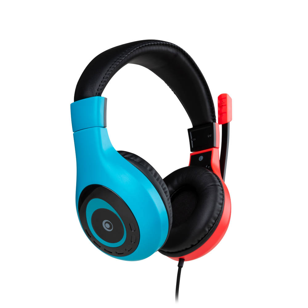Bigben Nintendo Switch gaming headset - rood/blauw