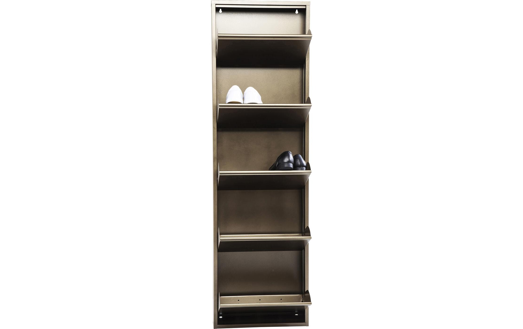 Schuhschrank Caruso 5-er, 50 x 170 cm, Braun<br>Schuhschrank