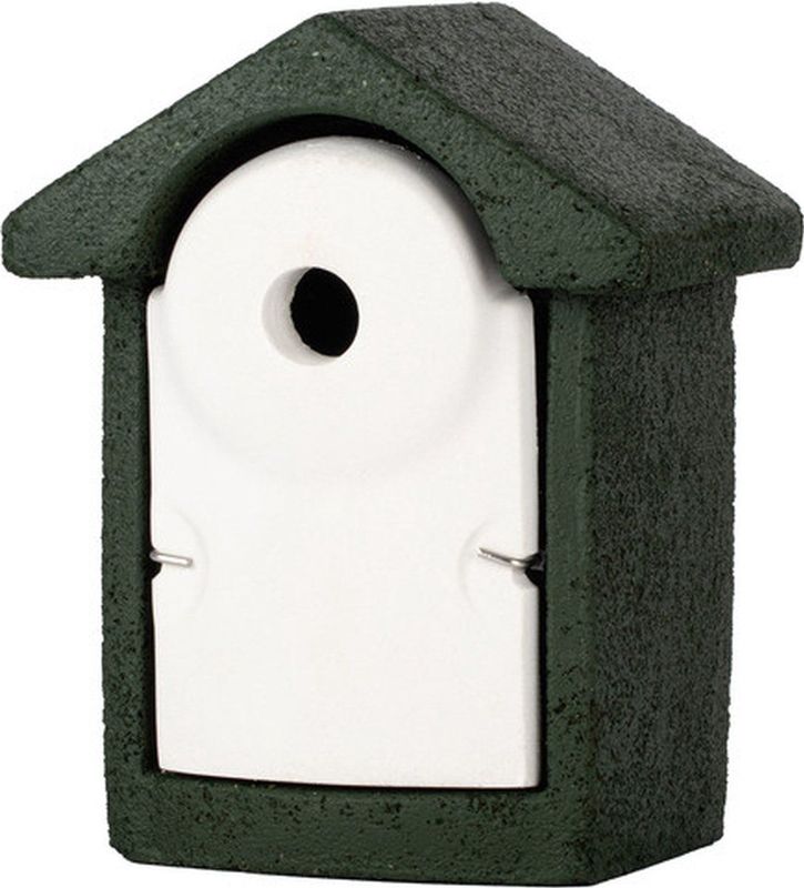 Nestkast houtbeton 32 mm groen/wit