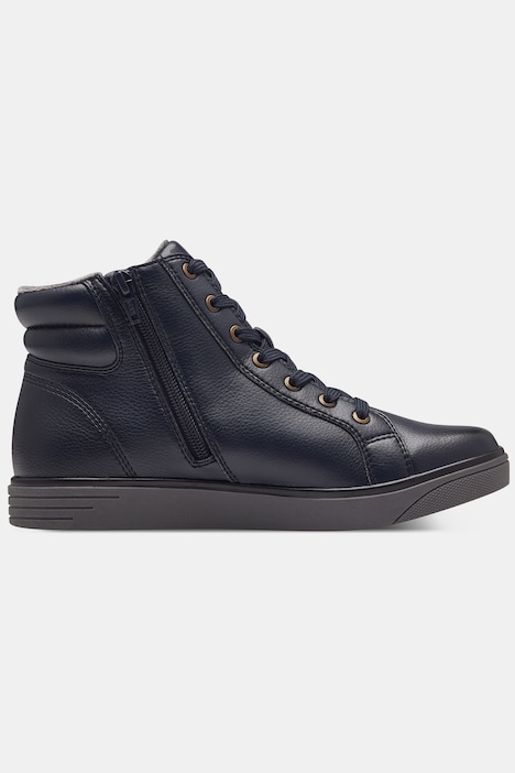 Leder-Sneaker, Jana Shoes, Wechselfußbett, Zipper