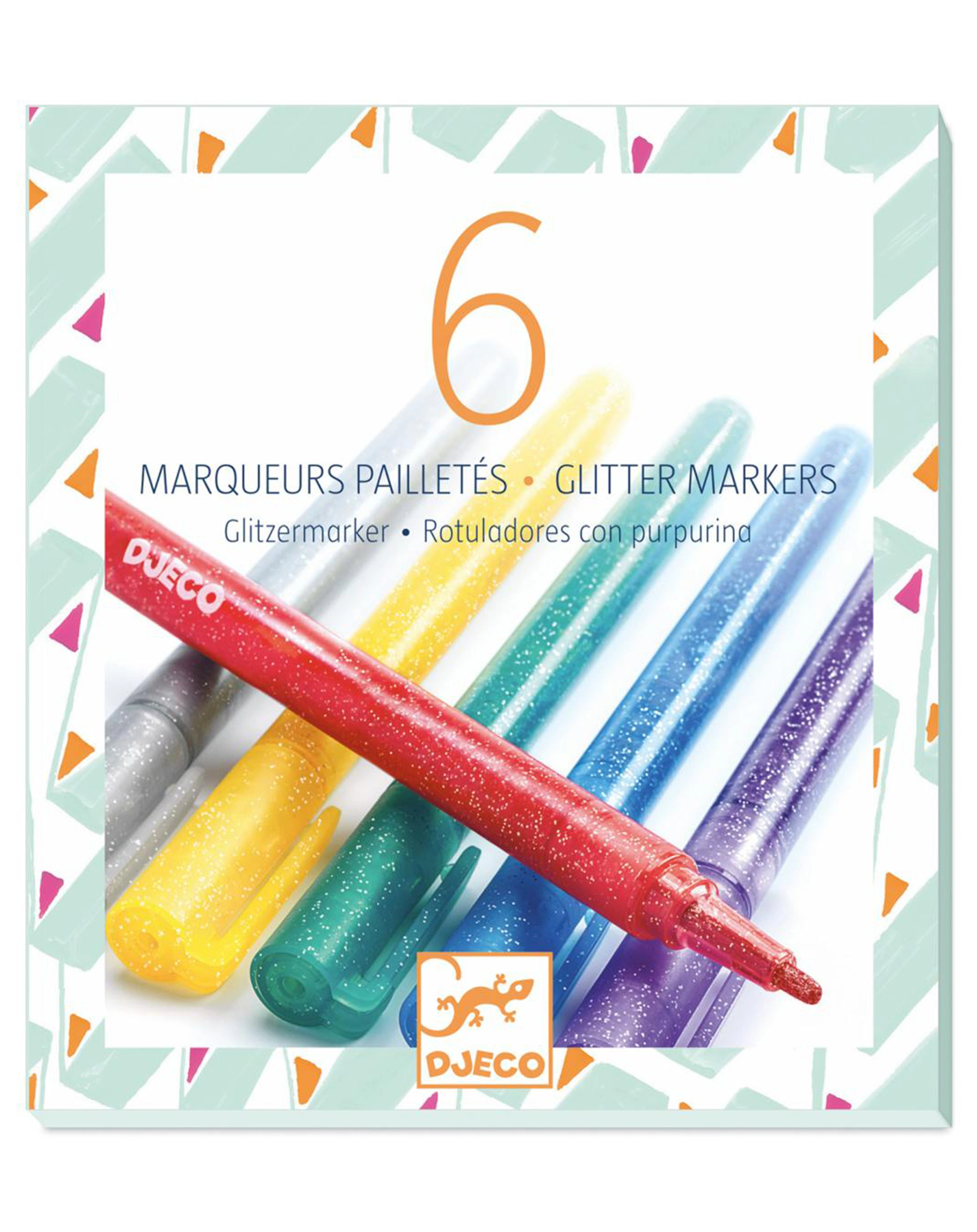 Stifte-Set GLITTER mit 6 Farben