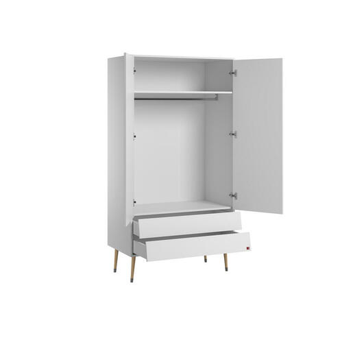 Armoire 2 portes BOSQUE NEW Blanc - VOX