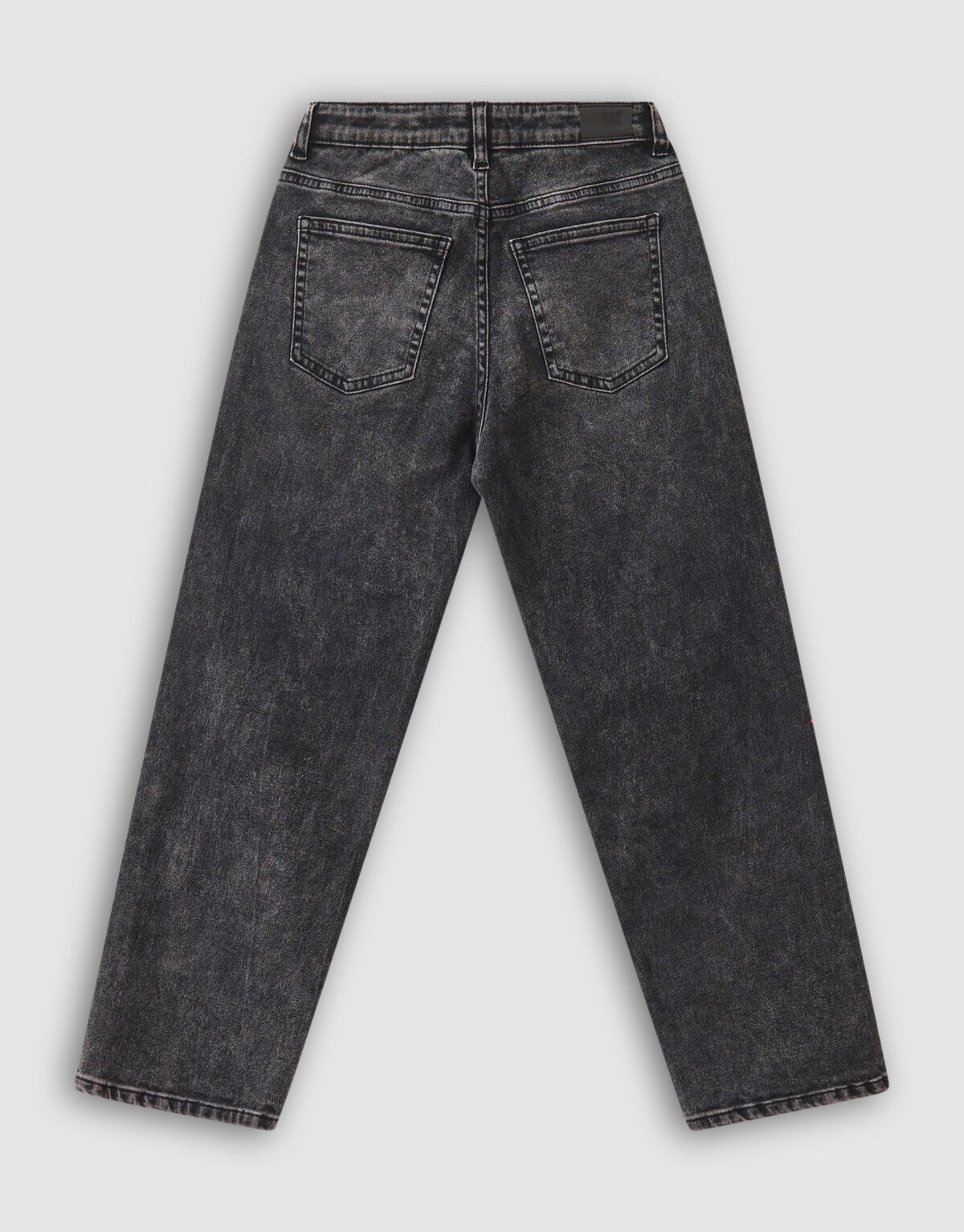 Baggy Fit Jeans Donkergrijs